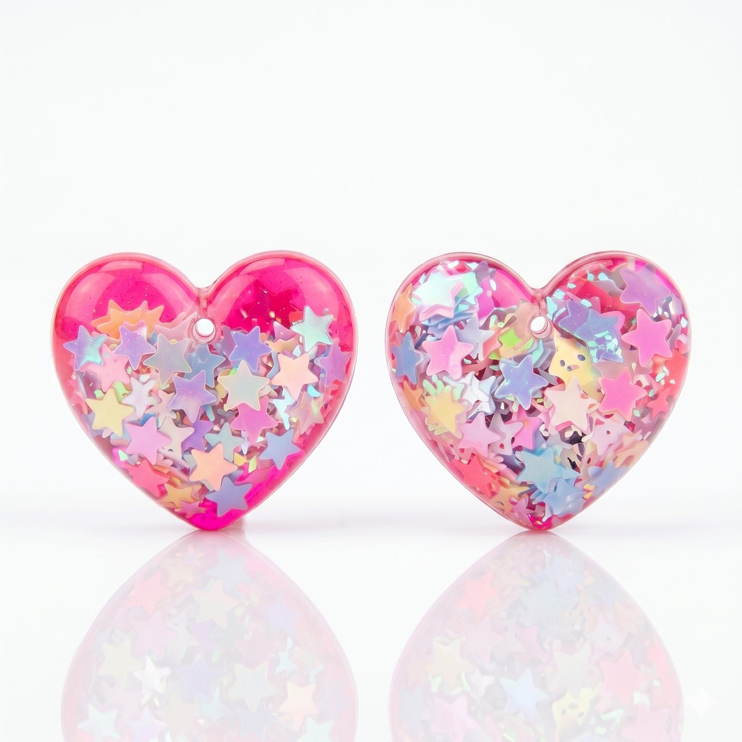 Glittering Multicolor Stethoscope Charms (Heart)