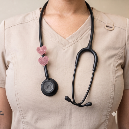 Lifeline™ Patient Pink Stethoscope Charms (Heart)