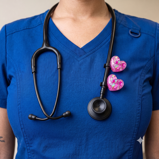 Signature™ Pressure Pink Stethoscope Charms (Heart)