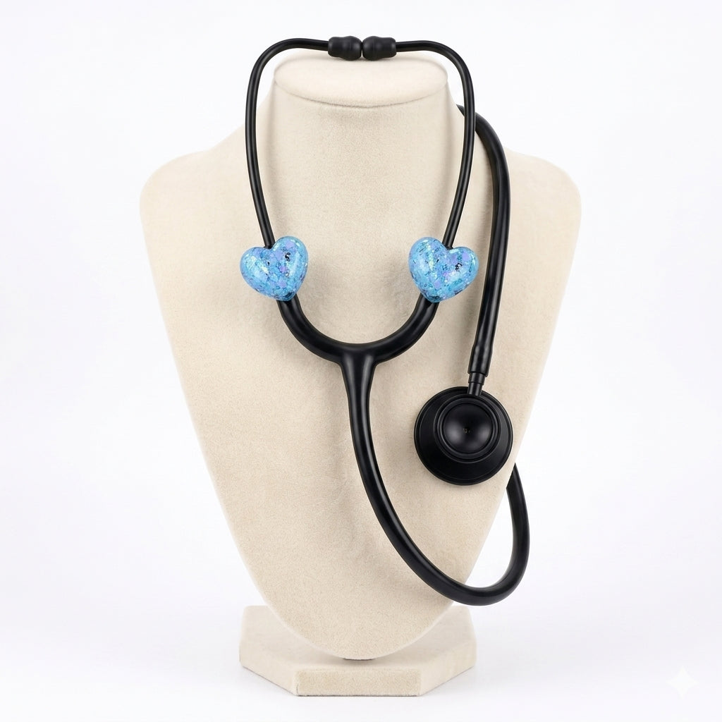 After-Hours™ STAT Blue Stethoscope Charms (Heart)