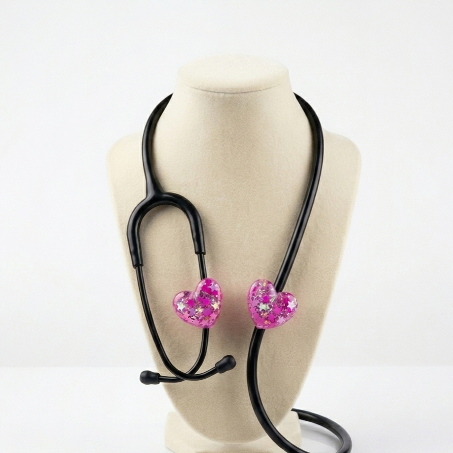 Signature™ Pressure Pink Stethoscope Charms (Heart)