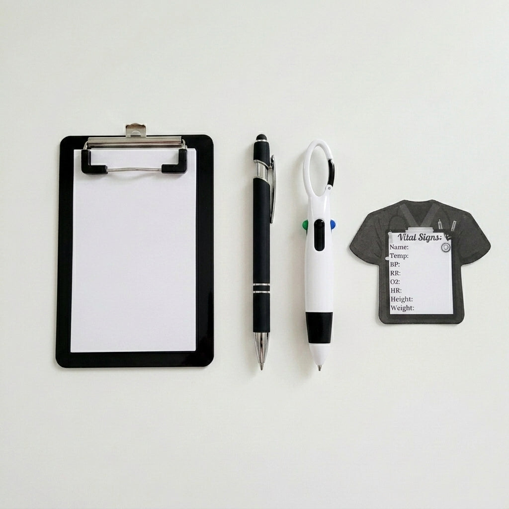 Sticky Note & Pen Set - Bodied Black