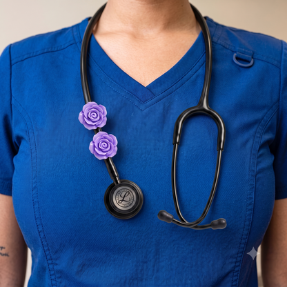 Signature™ Pulse Purple Stethoscope Charms (Flower)