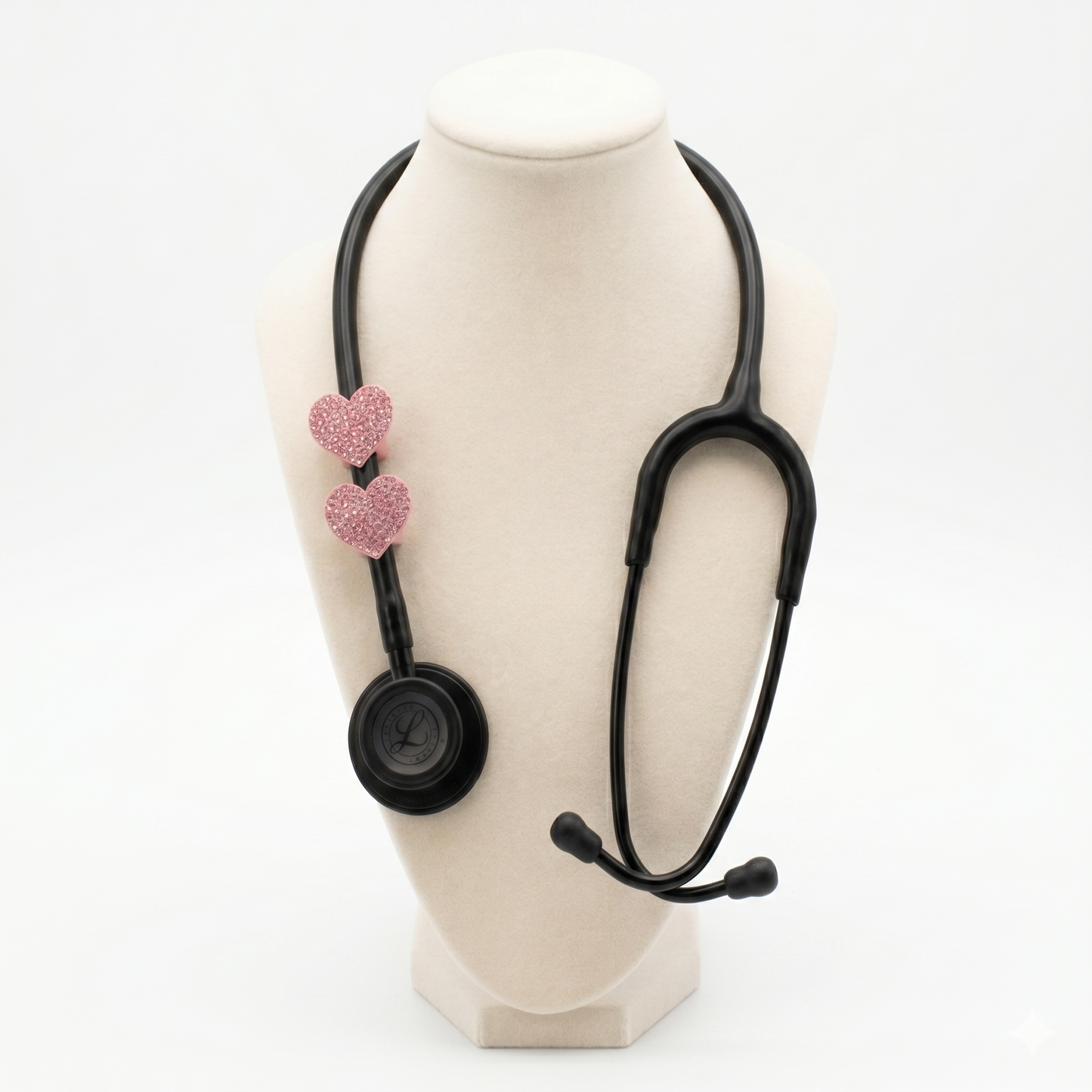 Lifeline™ Patient Pink Stethoscope Charms (Heart)
