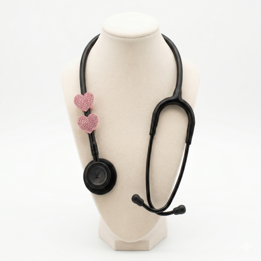 Lifeline™ Patient Pink Stethoscope Charms (Heart)