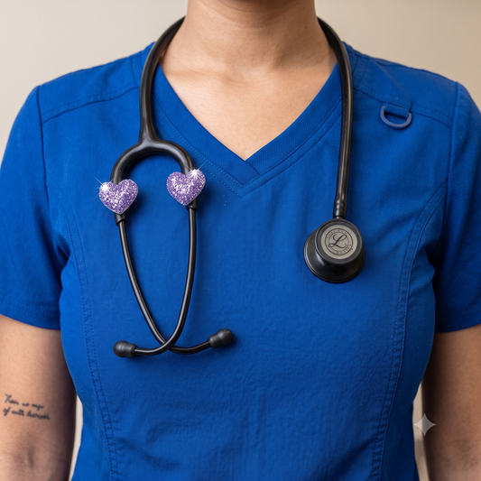 Signature™ Pulse Purple Stethoscope Charms (Heart)