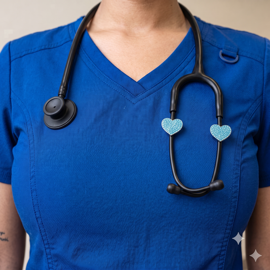 Signature™ Baseline Blue Stethoscope Charms (Heart)