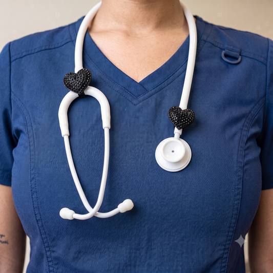 After-Hours™ Bodied Black Stethoscope Charms