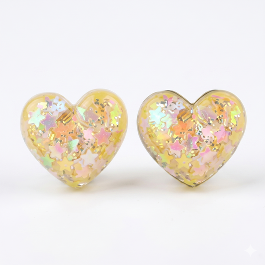 Triage™ Vital Yellow  Stethoscope Charms (Heart)