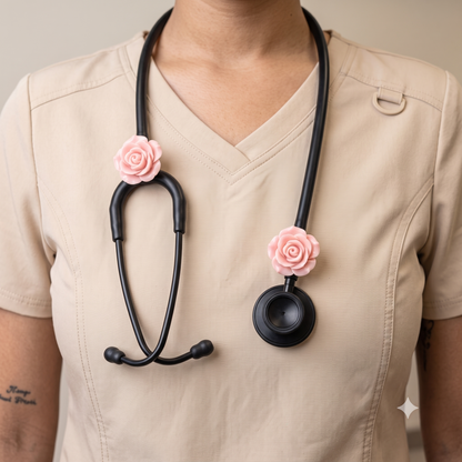 Lifeline™ Patient Pink Stethoscope Charms (Flower)