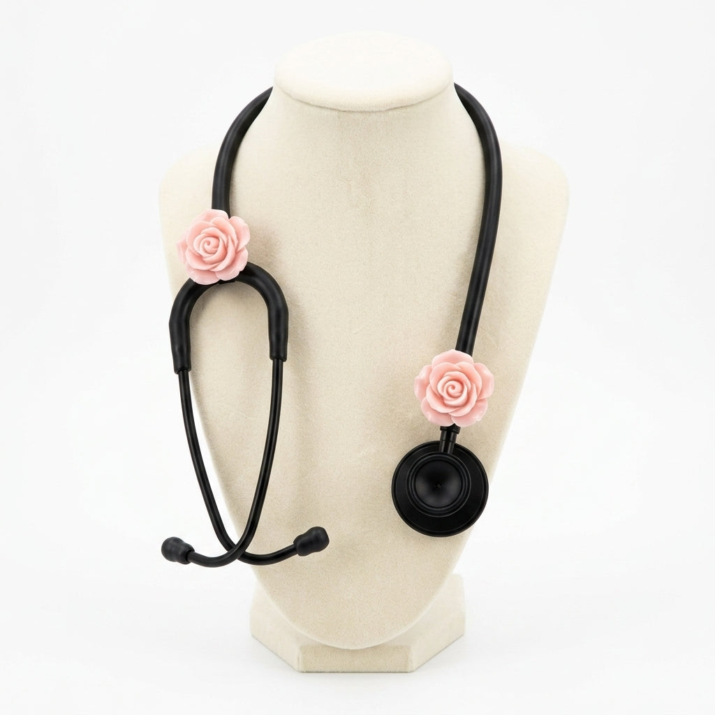Lifeline™ Patient Pink Stethoscope Charms (Flower)