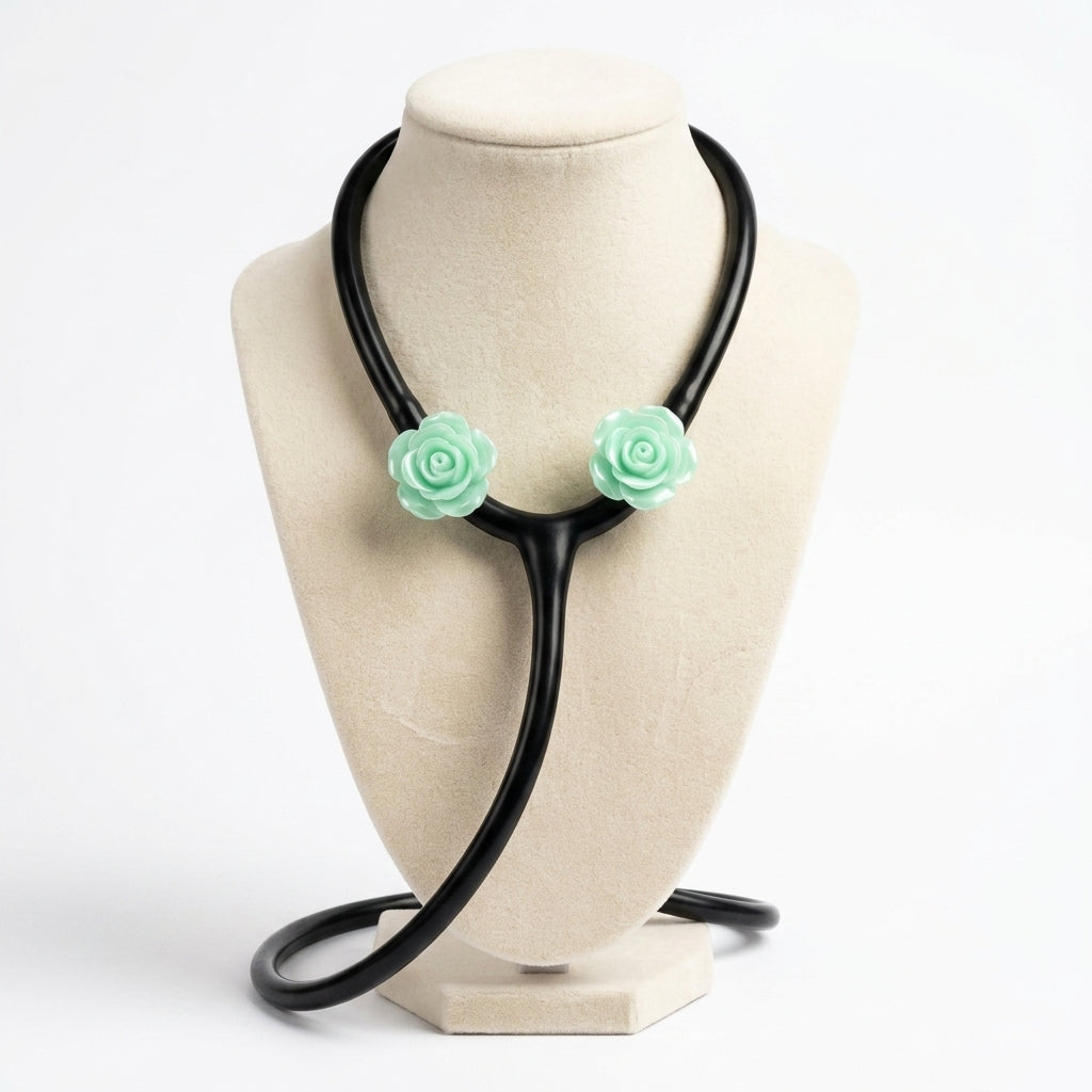 Lifeline™ Sterile Green Stethoscope Charms (Flower)
