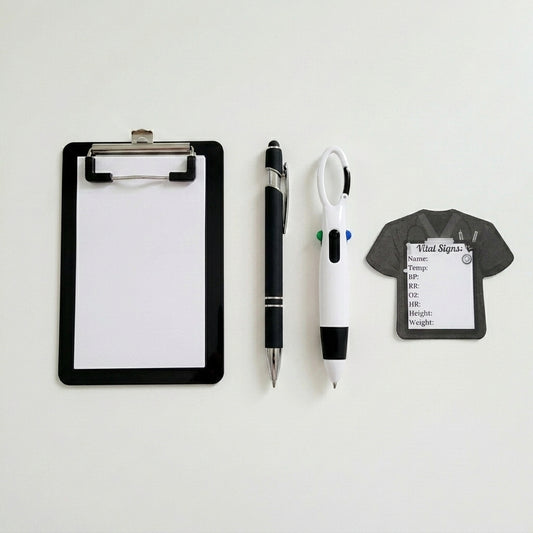 Sticky Note & Pen Set - Bodied Black