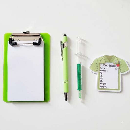 Stationery Set - Sterile Green
