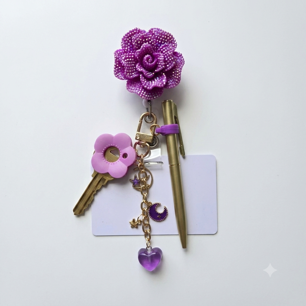 Signature™ Charm Badge - Pulse Purple