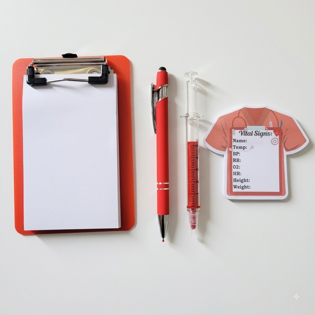 Stationery Set - Rx Red