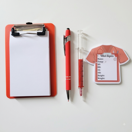 Stationery Set - Rx Red