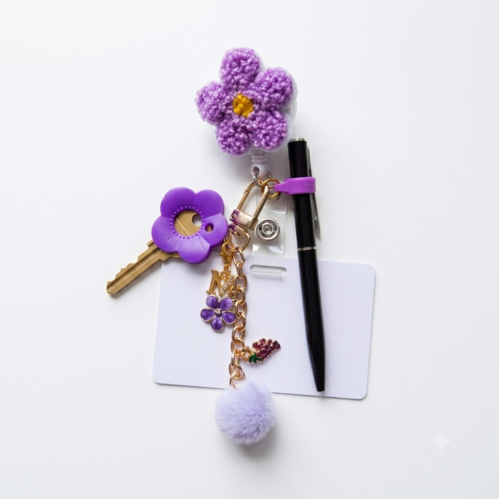 Signature™ Charm Badge - Pulse Purple